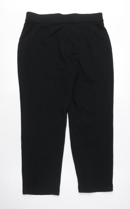 Womens UK Size 12 Marks and Spencer Regular Fit  Black Trousers