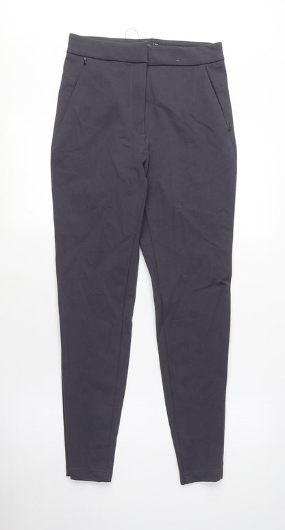 Womens UK Size 8 Marks and Spencer Regular Fit Carrot Grey Trousers