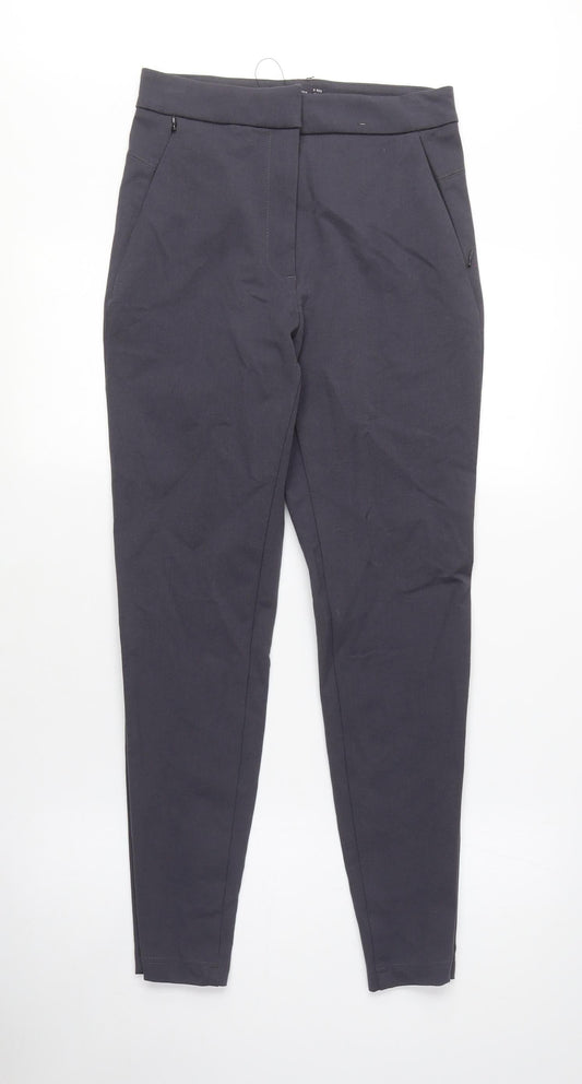 Womens UK Size 8 Marks and Spencer Regular Fit Carrot Grey Trousers