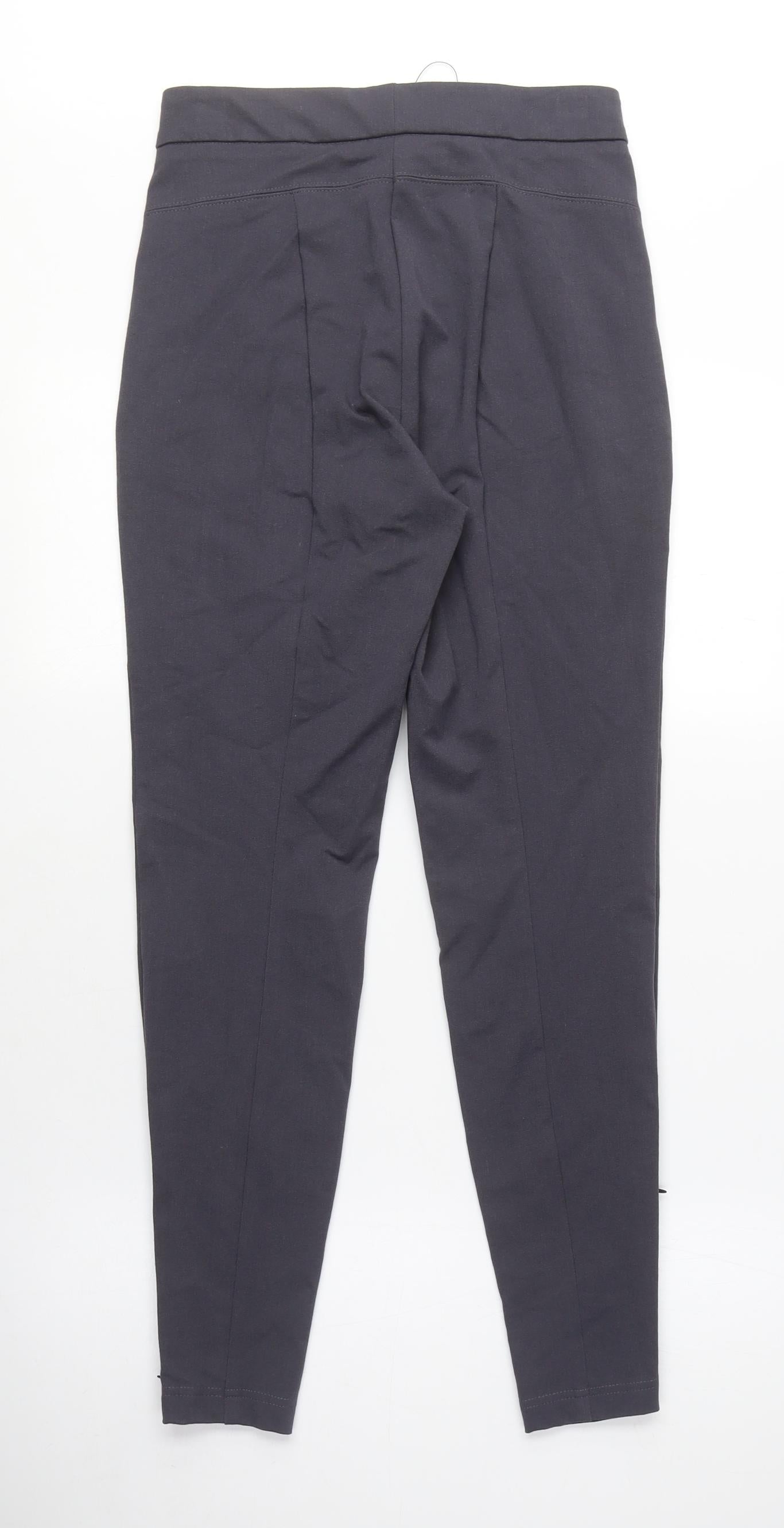 Womens UK Size 8 Marks and Spencer Regular Fit Carrot Grey Trousers