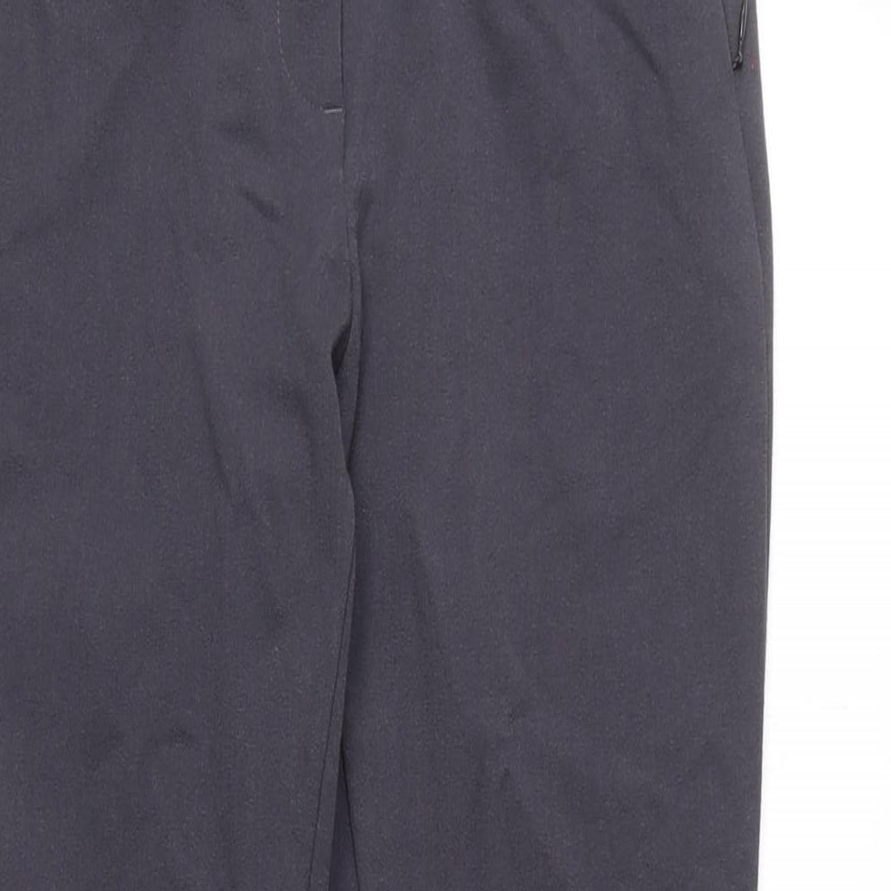 Womens UK Size 8 Marks and Spencer Regular Fit Carrot Grey Trousers