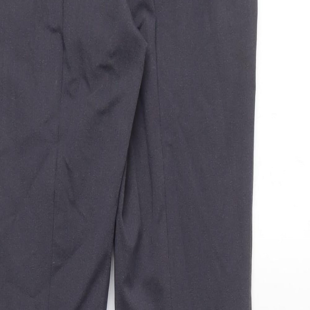 Womens UK Size 8 Marks and Spencer Regular Fit Carrot Grey Trousers