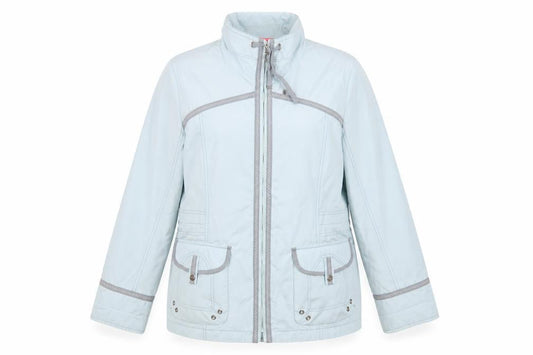 Conceptk Womens Blue Rain Coat Coat Size 12 Zip