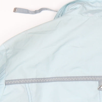 Conceptk Womens Blue Rain Coat Coat Size 12 Zip