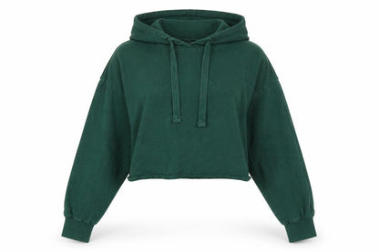 Womens UK Size S Bershka Green Pullover Hoodie