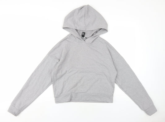 Womens UK Size M FOREVER 21 Grey Pullover Hoodie