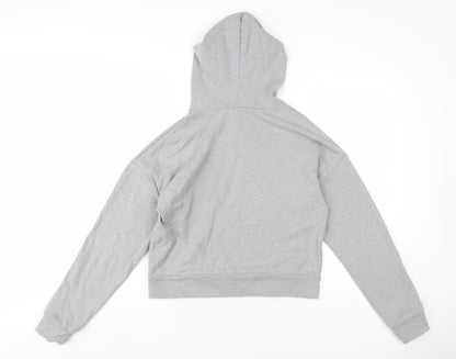 Womens UK Size M FOREVER 21 Grey Pullover Hoodie
