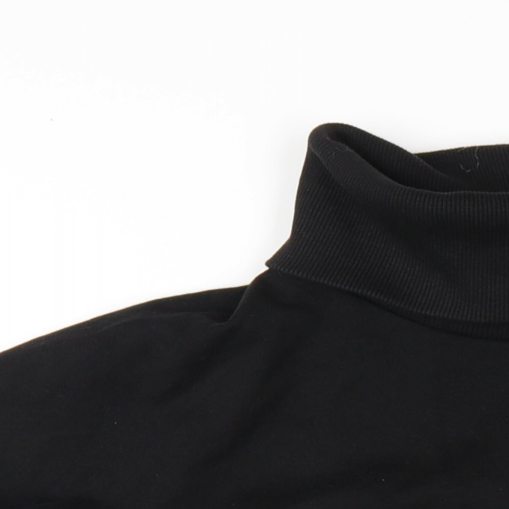 New Look Womens Black Cotton Pullover Sweatshirt Size L Pullover