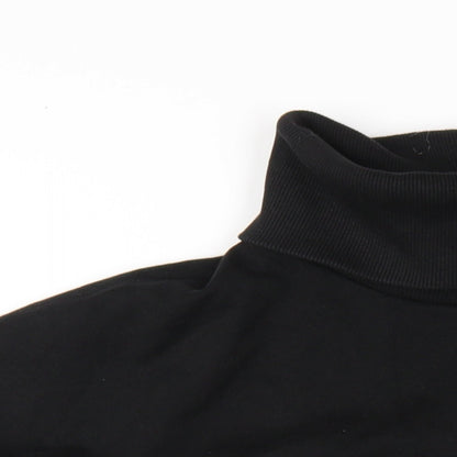 New Look Womens Black Cotton Pullover Sweatshirt Size L Pullover