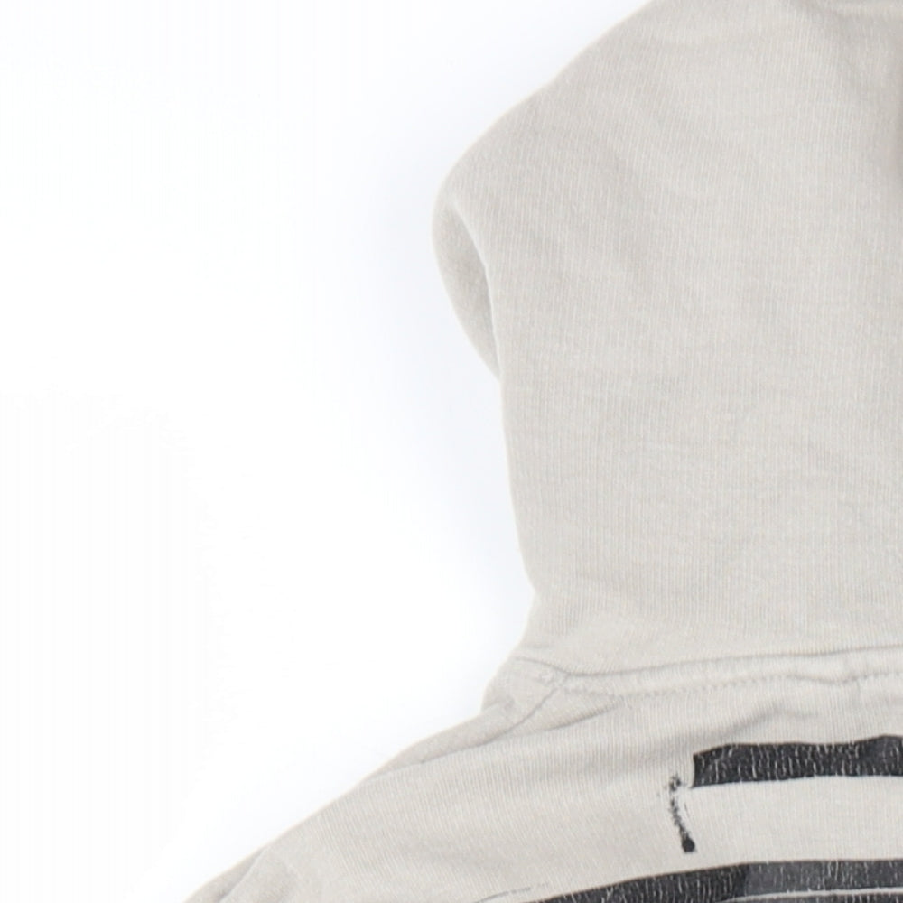 Mens UK Size M Pull&Bear Beige Pullover Hoodie