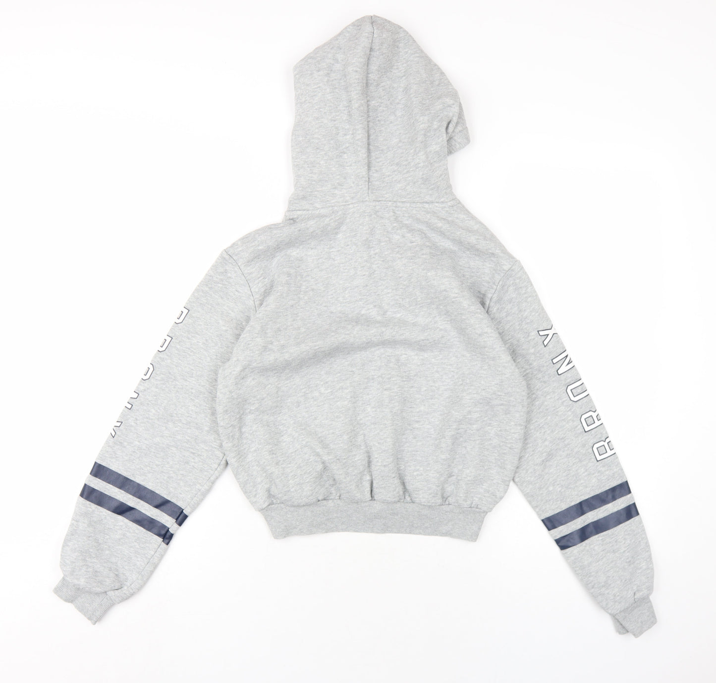 H&M Womens Grey Cotton Pullover Hoodie Size XS Pullover