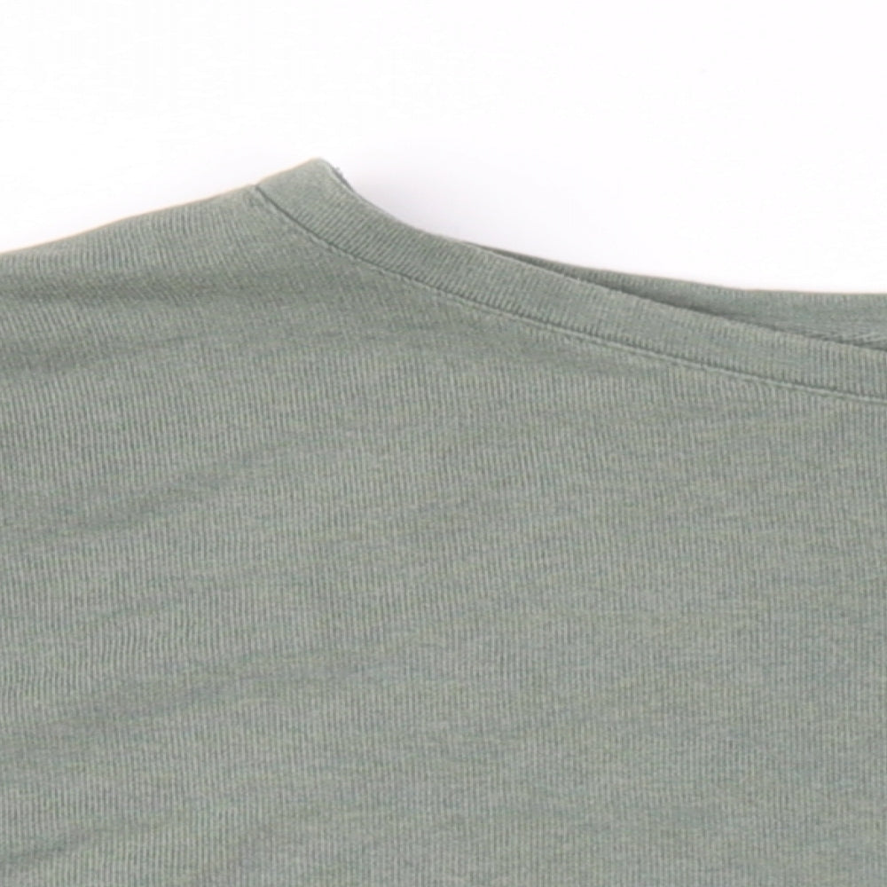 Womens UK Size XL Pull&Bear Green Pullover Sweatshirt