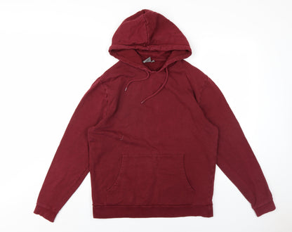 Mens UK Size M ASOS Red Pullover Hoodie