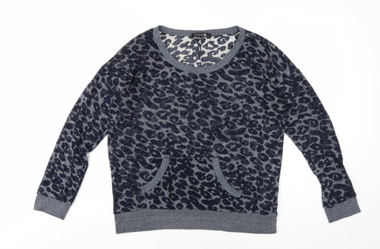 Womens UK Size L FOREVER 21 Blue Pullover Sweatshirt