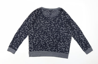 Womens UK Size L FOREVER 21 Blue Pullover Sweatshirt