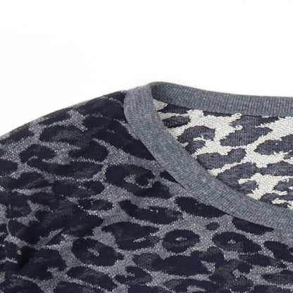 Womens UK Size L FOREVER 21 Blue Pullover Sweatshirt