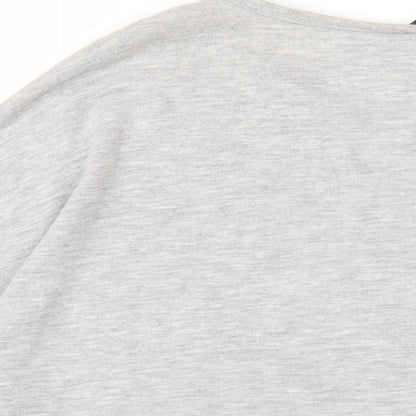 Womens UK Size 10 Roman Grey Basic T-Shirt
