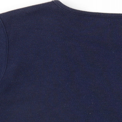 Womens UK Size M Bonmarché Blue Basic T-Shirt
