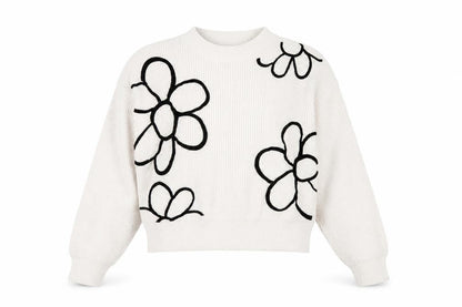 Forever 21 Womens Beige Crew Neck Acrylic Pullover Jumper Size S