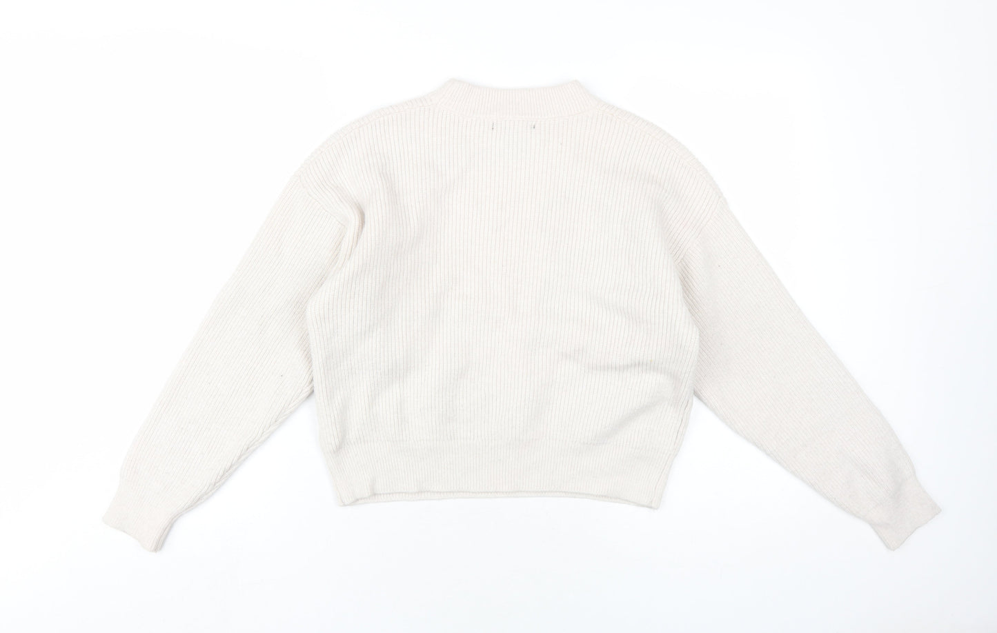 Womens UK Size S FOREVER 21 Beige Pullover Jumper