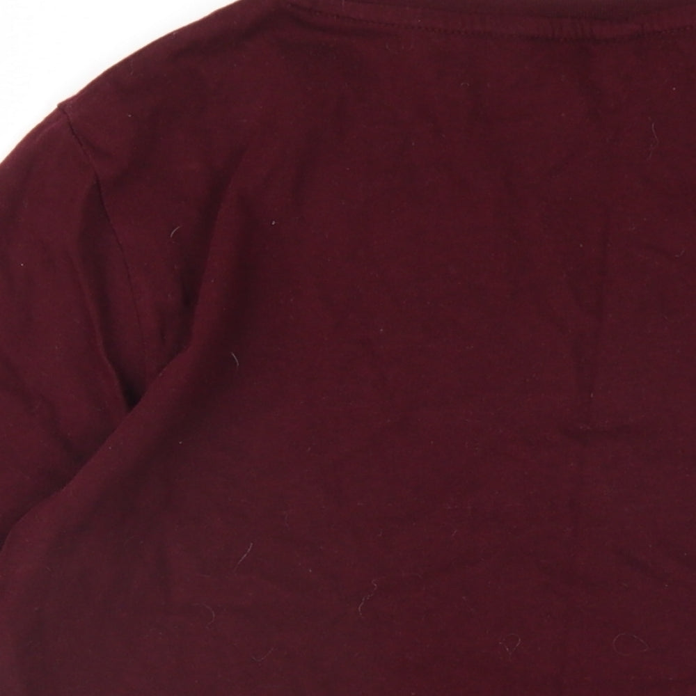 Womens UK Size 10 New Look Purple Basic T-Shirt