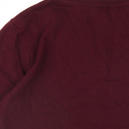 Womens UK Size 10 New Look Purple Basic T-Shirt