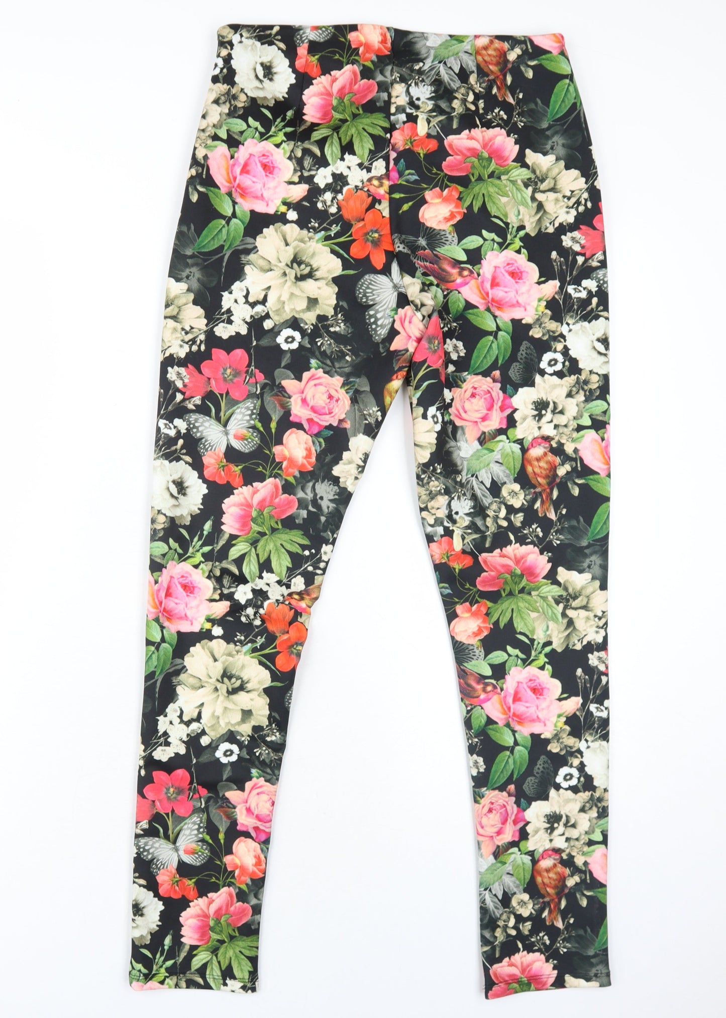 Womens UK Size 10 Love Label Regular Fit Carrot Multicoloured Trousers