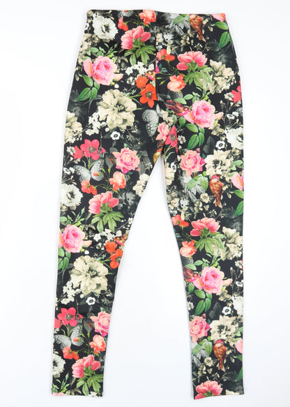 Womens UK Size 10 Love Label Regular Fit Carrot Multicoloured Trousers