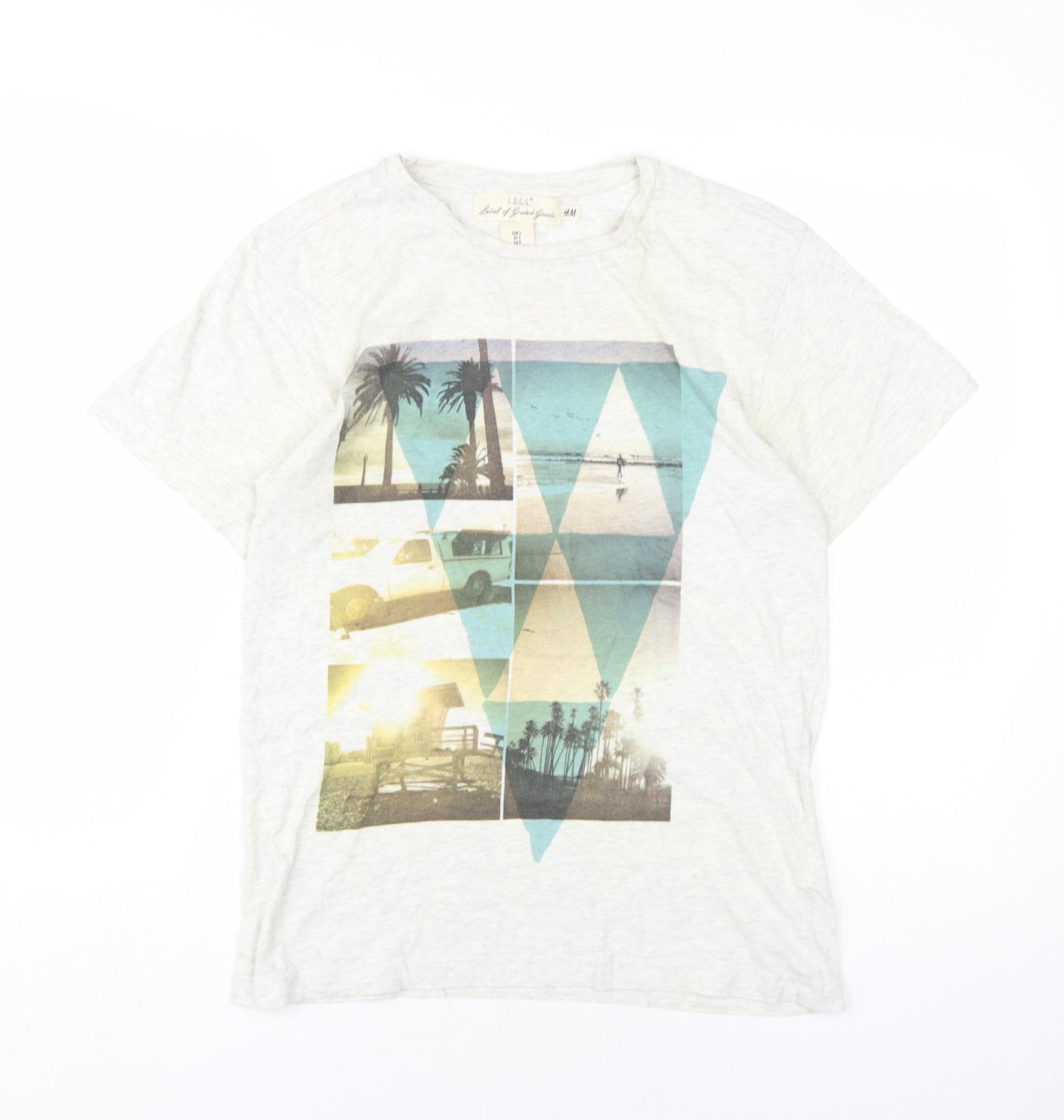 Mens UK Size S H&M Grey  T-Shirt