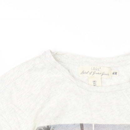 Mens UK Size S H&M Grey  T-Shirt