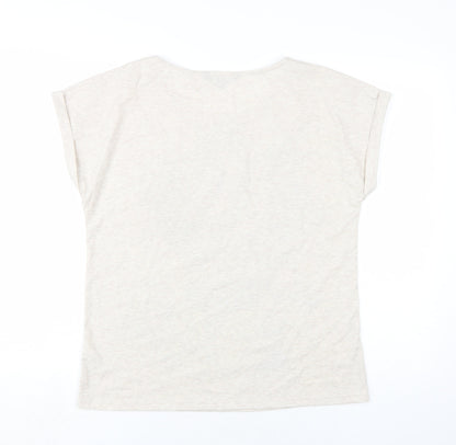 Womens UK Size 14 Bonmarché Beige Camisole T-Shirt