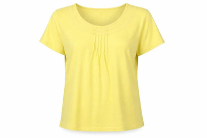 Womens UK Size L Klass Yellow Basic T-Shirt