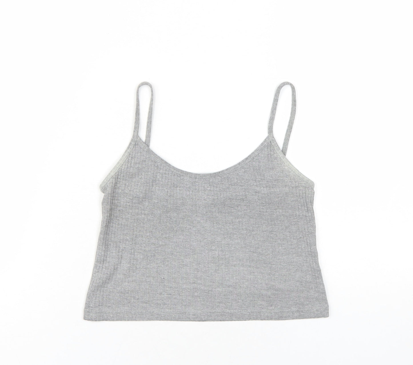 Womens UK Size 12 Topshop Grey Camisole T-Shirt
