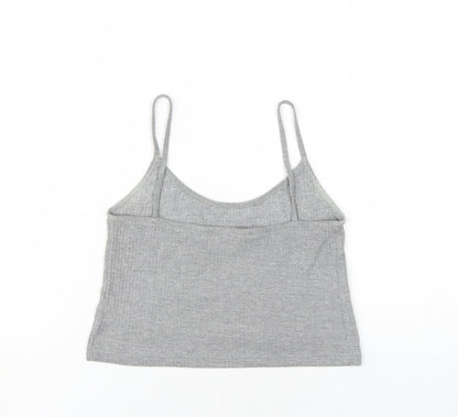 Womens UK Size 12 Topshop Grey Camisole T-Shirt
