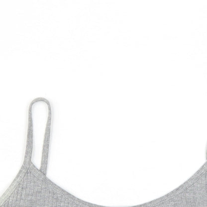 Womens UK Size 12 Topshop Grey Camisole T-Shirt
