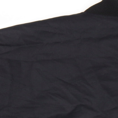 Womens UK Size 10 Boohoo Black Bomber Jacket