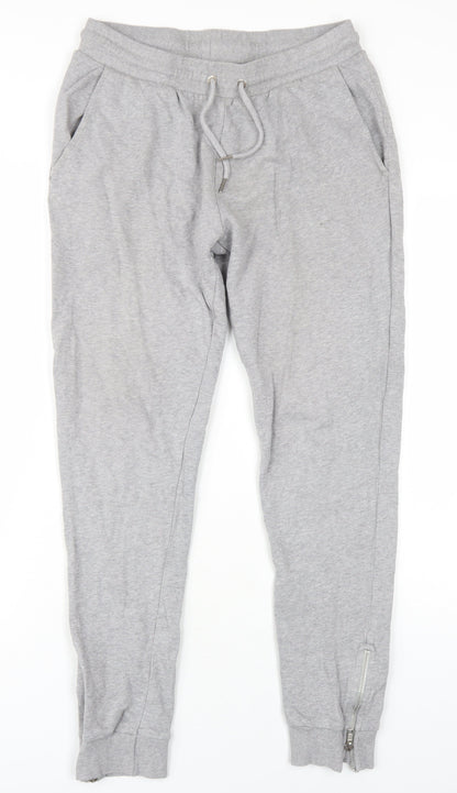 ASOS Mens Grey Cotton Jogger Trousers Size M L30 in Regular Drawstring
