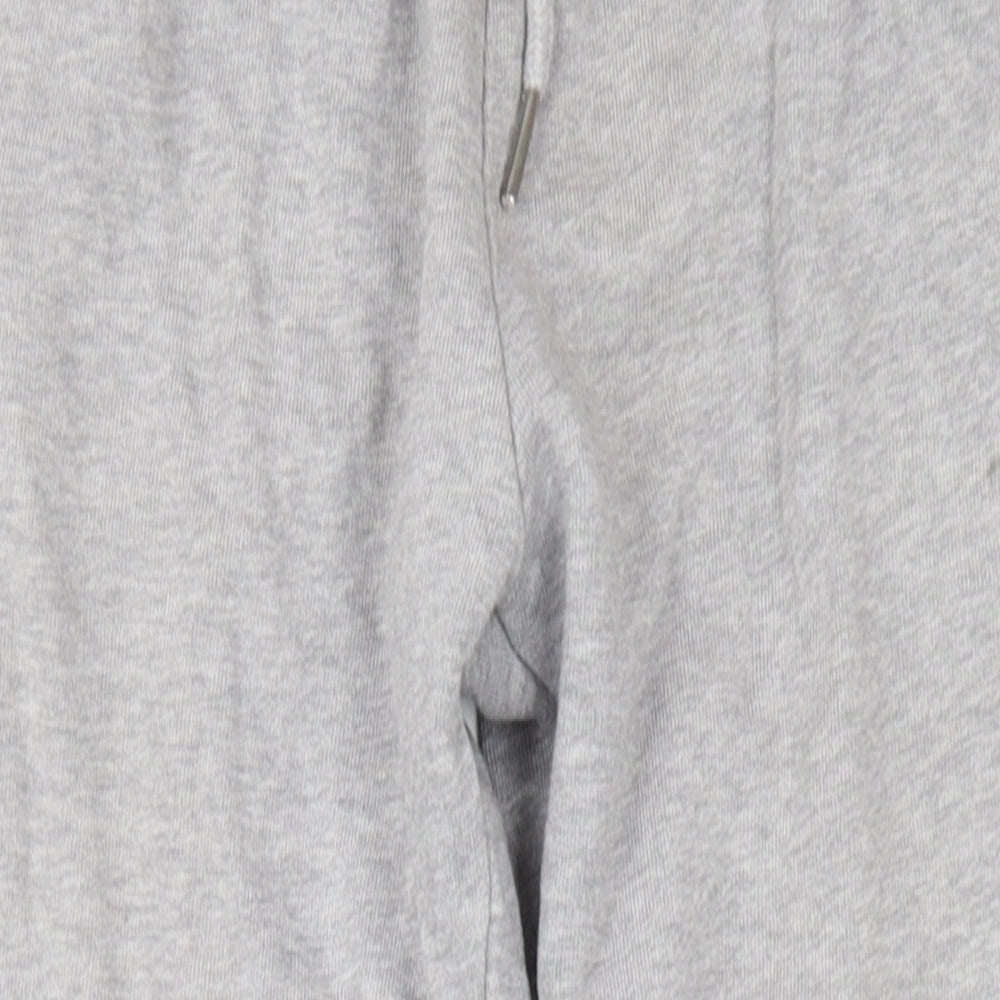 ASOS Mens Grey Cotton Jogger Trousers Size M L30 in Regular Drawstring