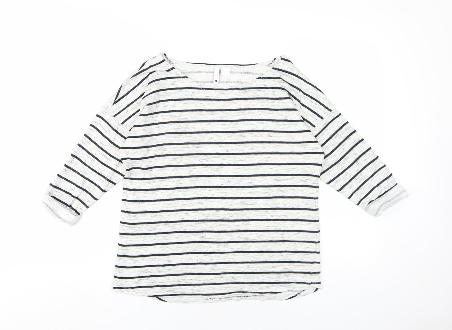 Womens UK Size S H&M Grey Basic T-Shirt