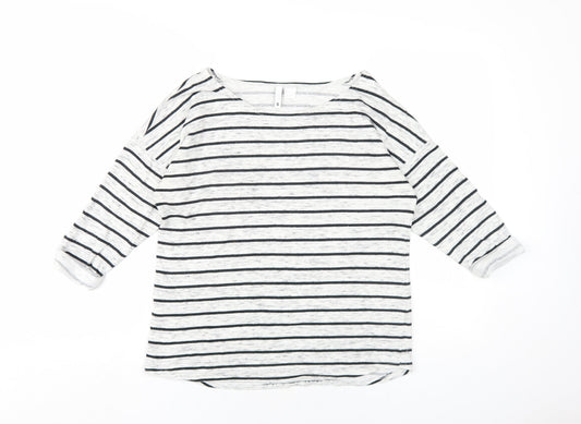 Womens UK Size S H&M Grey Basic T-Shirt