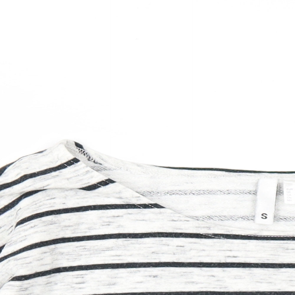 Womens UK Size S H&M Grey Basic T-Shirt