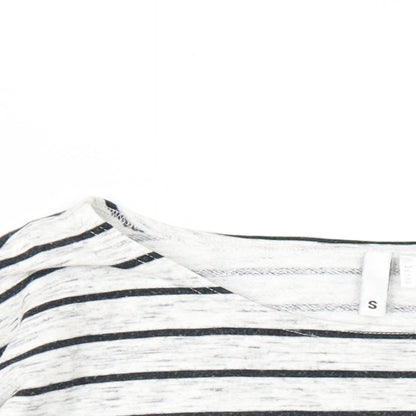 Womens UK Size S H&M Grey Basic T-Shirt