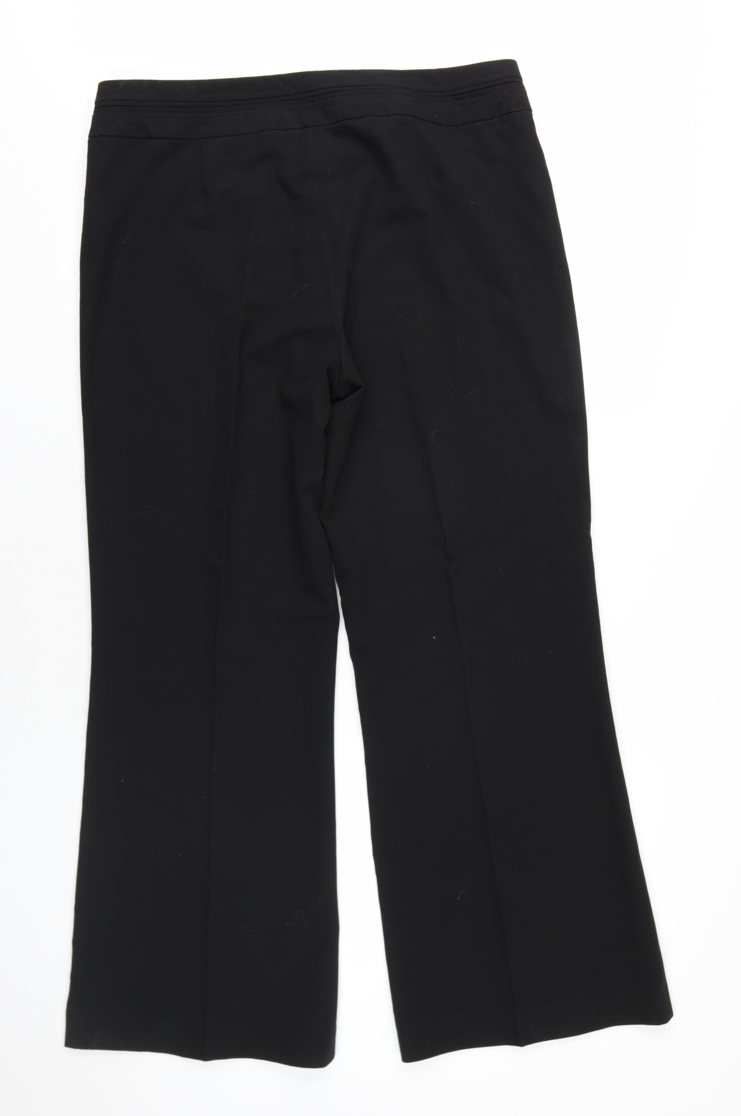 Womens UK Size 14 Debenhams Regular Fit  Black Trousers