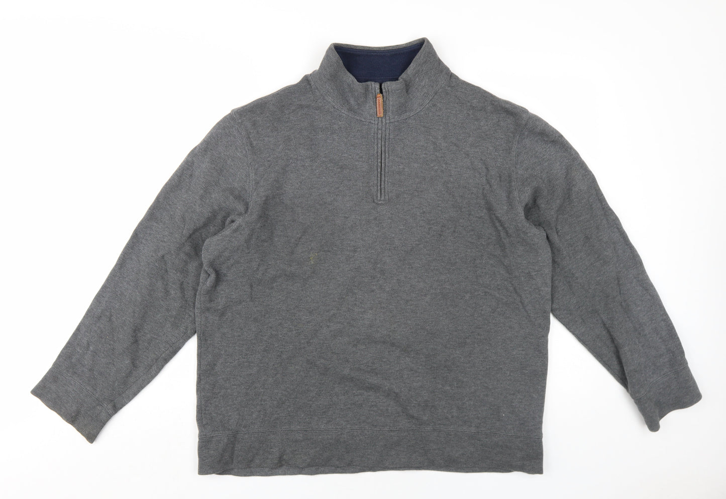Mens UK Size L Lands' End Grey Pullover Sweatshirt