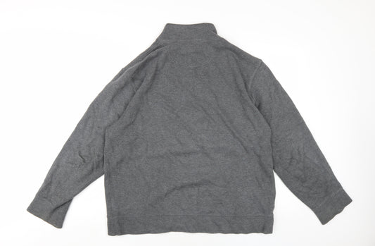 Mens UK Size L Lands' End Grey Pullover Sweatshirt