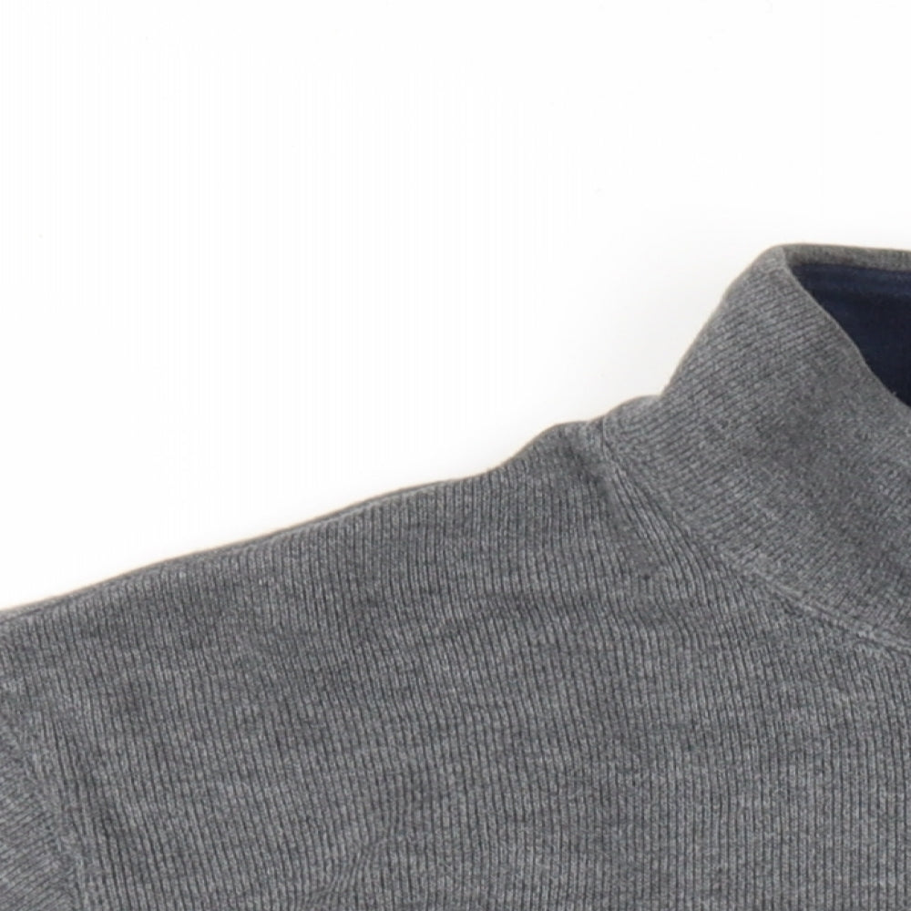 Mens UK Size L Lands' End Grey Pullover Sweatshirt