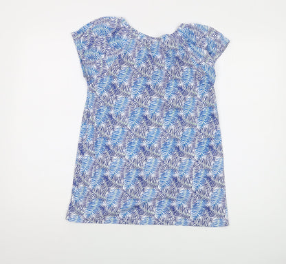 Womens UK Size M TRU Blue Basic T-Shirt