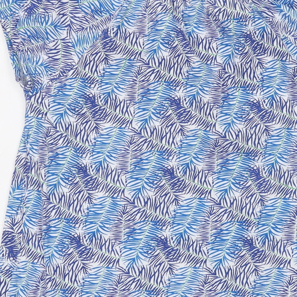 Womens UK Size M TRU Blue Basic T-Shirt