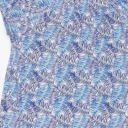Womens UK Size M TRU Blue Basic T-Shirt