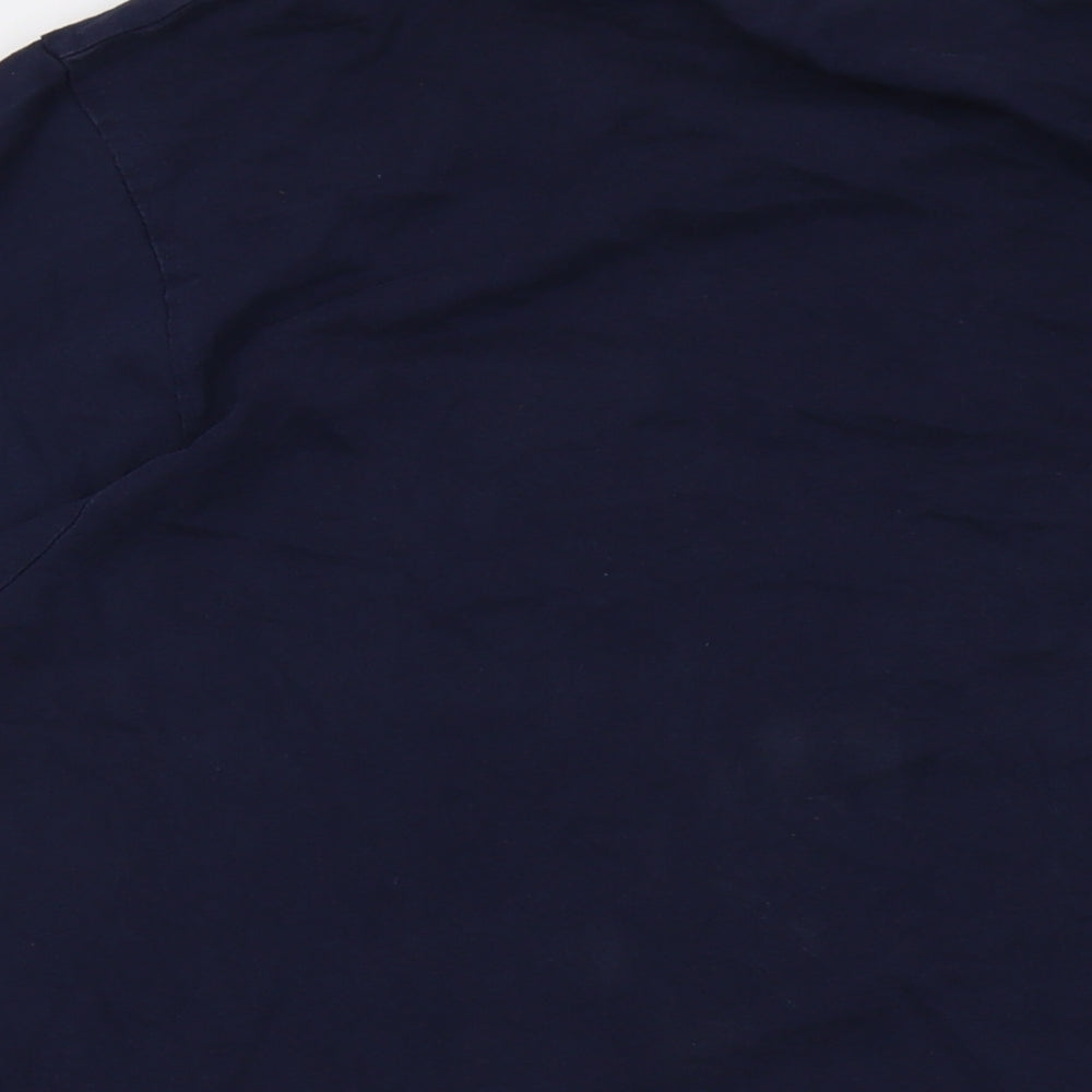 Lee Cooper Mens Blue Cotton T-Shirt Size 2XL Crew Neck